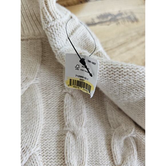 Banana Repulic Cableknit Sweater Dress Women's S NWT Ivory - Picture 6 of 9